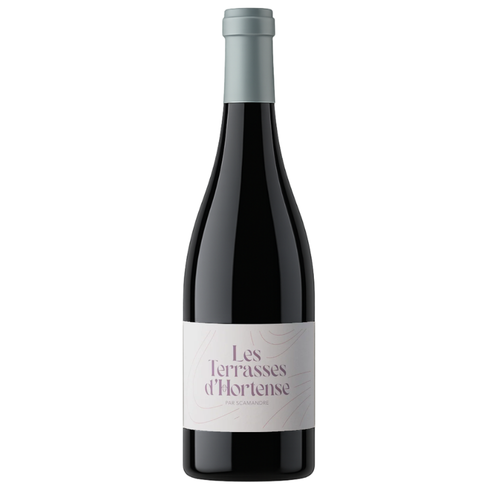 Les Terrasses d’Hortense - Domaine Scamandre - AOC Costières de Nîmes 2019 - Syrah, Carignan, Grenache, Marselan - Rhône Valley, France - Red