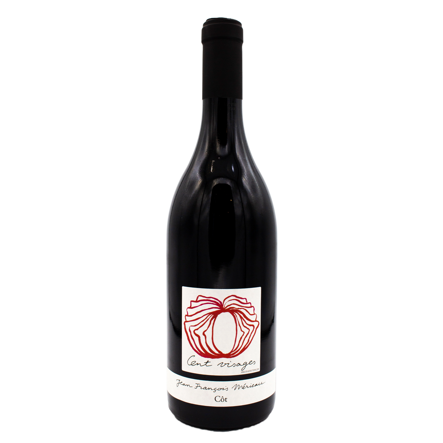 Cent visages - Domaine Mérieau - AOC Touraine 2022 - Côt (Malbec) - Val de Loire, France - Rouge