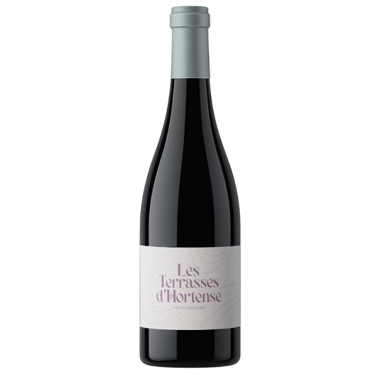 Les Terrasses d'Hortense - Domaine Scamandre - AOC Costières de Nîmes 2019 - Syrah, Carignan, Grenache, Marselan - Vallée du Rhône, France - Rouge