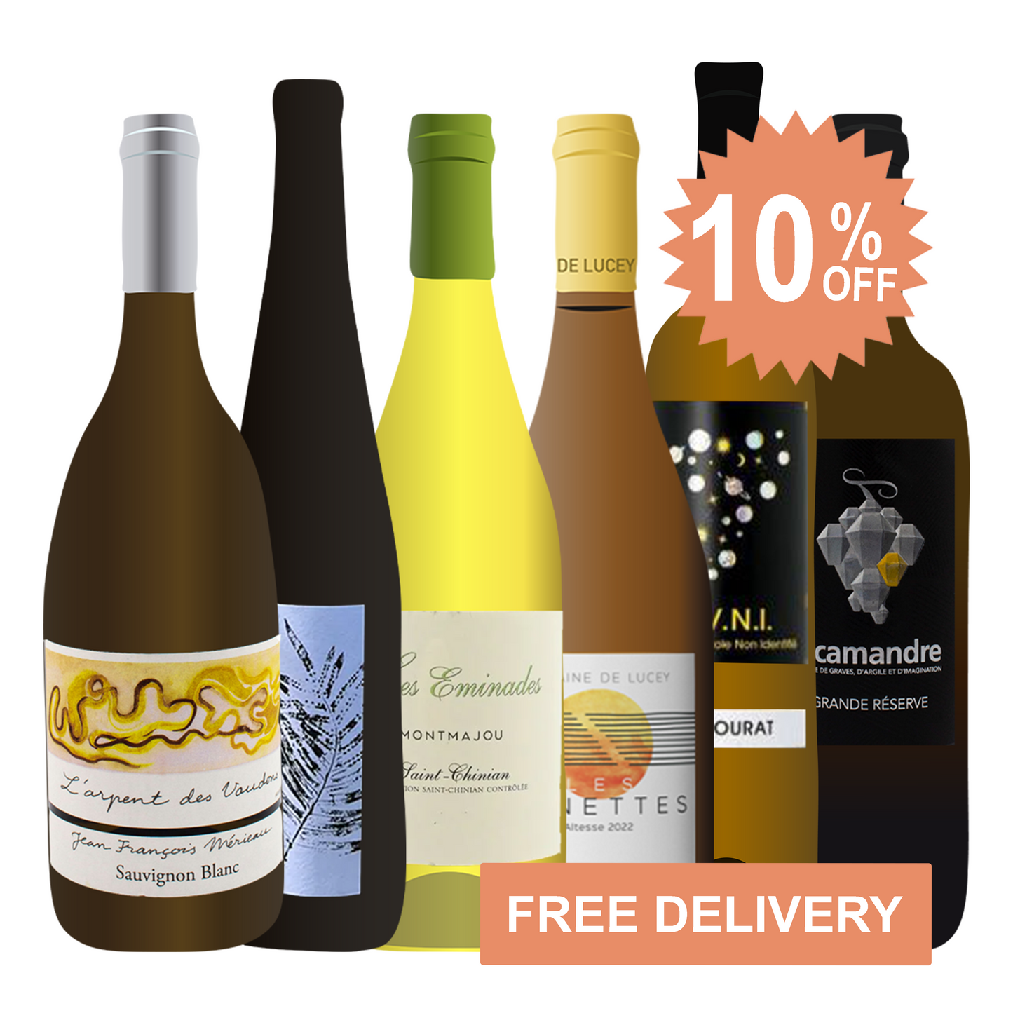 White wine case - 6 bottles - September